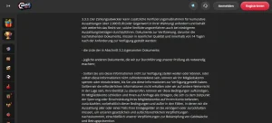 Geschäftsbedingungen von Bruce Bet mit Regeln zur Prüfung und Bearbeitung von Auszahlungen