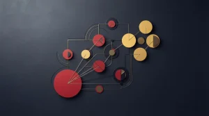 Schematische Verbindung zwischen Unternehmen und Zuständigkeiten